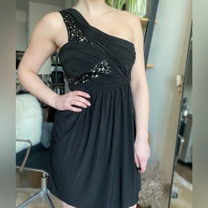Max & Cleo one shoulder cocktail dress